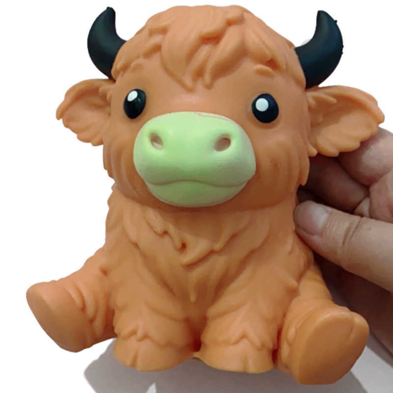 Stress Cow Jumbo Balls Highland Squishies Fidget Toy Squeeze Ball Fidget Toy for Adults Slow-Rising Stress Relief Squeeze Toy L260812