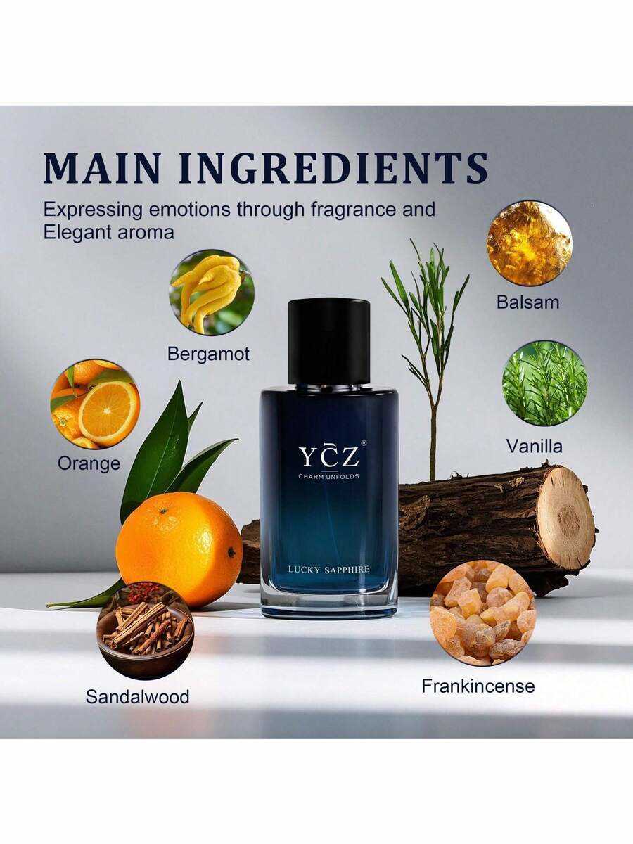 YCZ Uninhibited Cologne Long-Lasting Men's Perfume Exudes A Masculine Free And Easy Atmosphere Sweet Flower And Fruit Fragrance 1.7 Oz Portable A - view 3