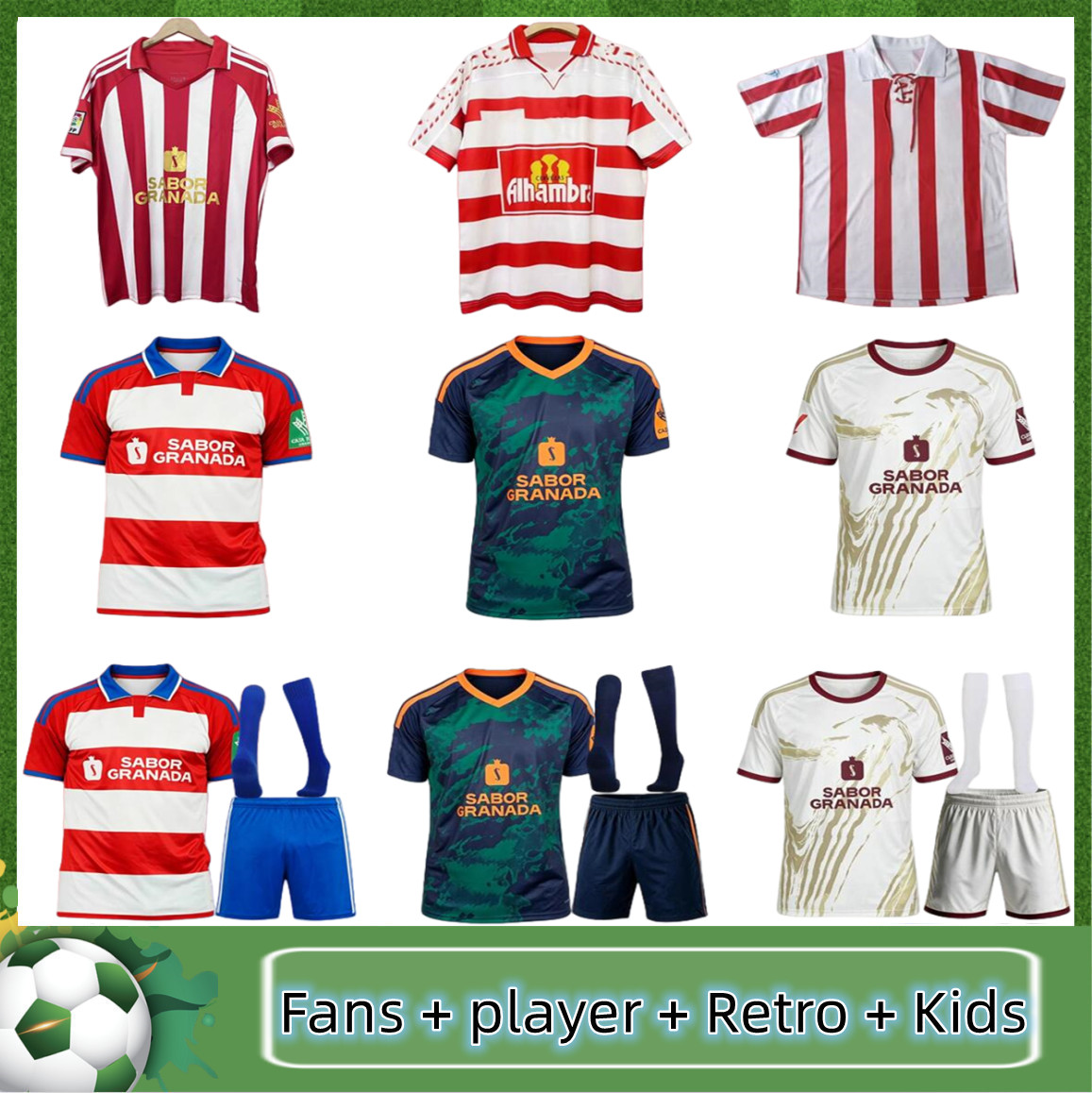 2026 2027 Maglia Da Calcio Granada CF 1997 1998 2005 2006 Retro M.Uzuni Callejon A.Puertas Soro Vallejo Shon F.Diedhiou C.Neva Camiseta Maglia Da Ca-image