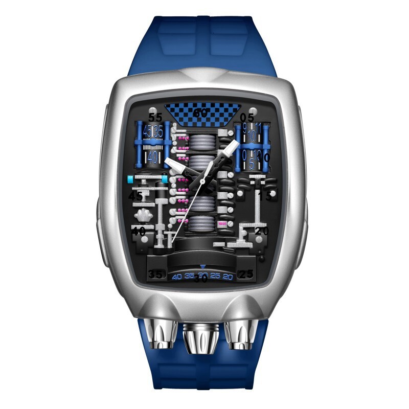 Unique Hot Selling Alien Y2k Quartz Mens Transparent Hollow Punk Special Jacob Creative Design Men Watch AAA Clock 26L0813
