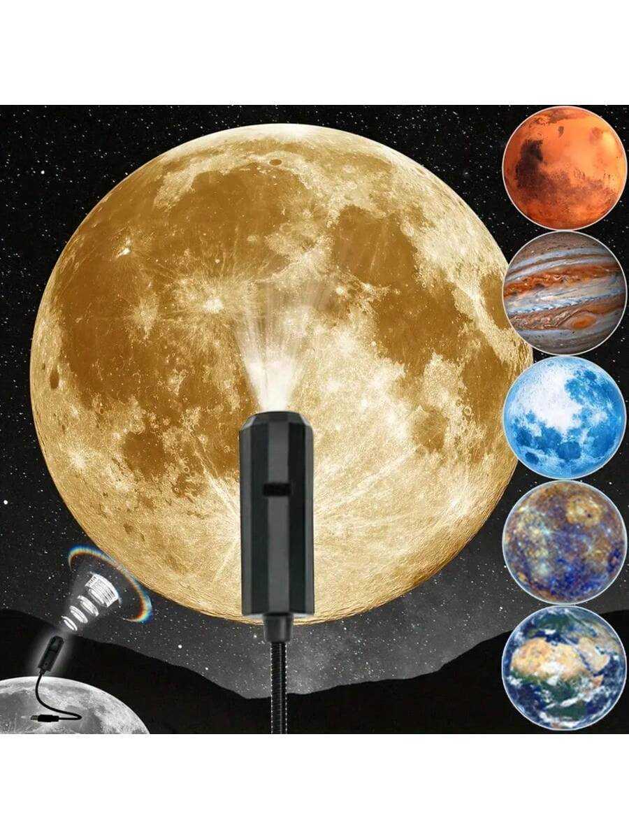 USB Powered LED Starry Night Projection Light 3610 Replaceable Planetary Projectors 360 Rotation Portable With Ceiling Photo Background Decoration Su 