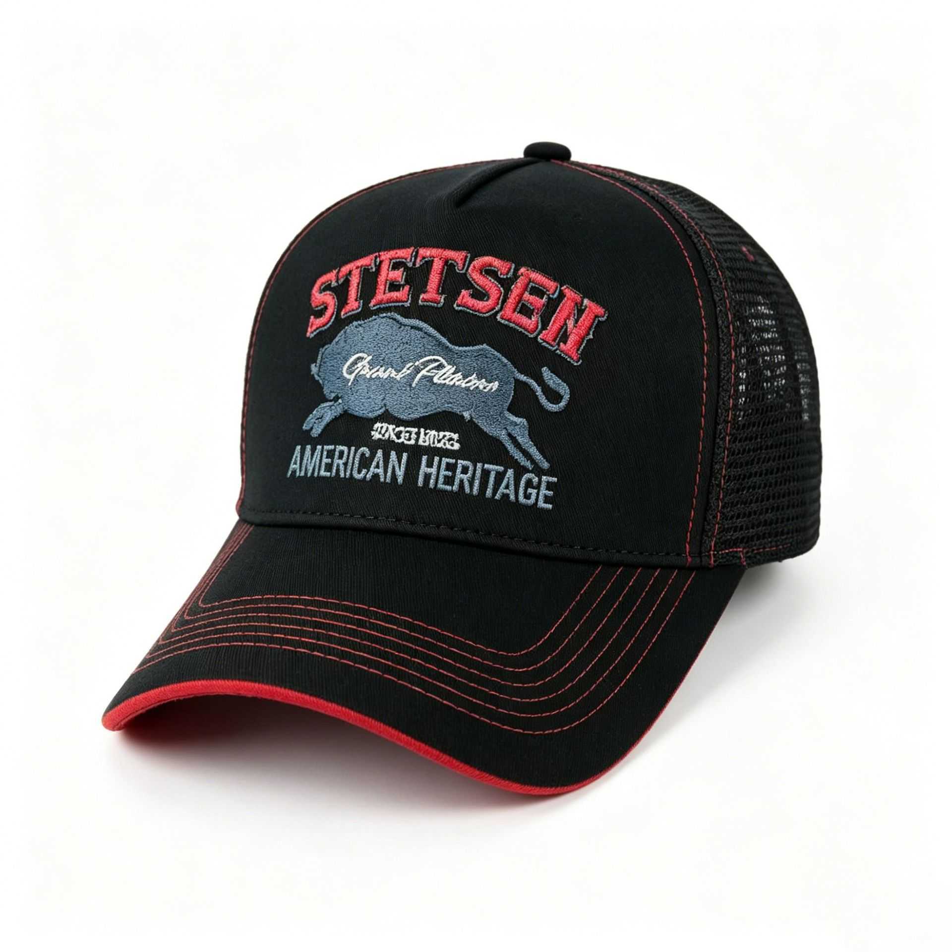 2025 Personalized New Truck Hat STETSON Red Bear Breathable Mesh Hat Street Hip Hop Hat Daily Casual Wear Sunshade Baseball Hat C260930 - view 3