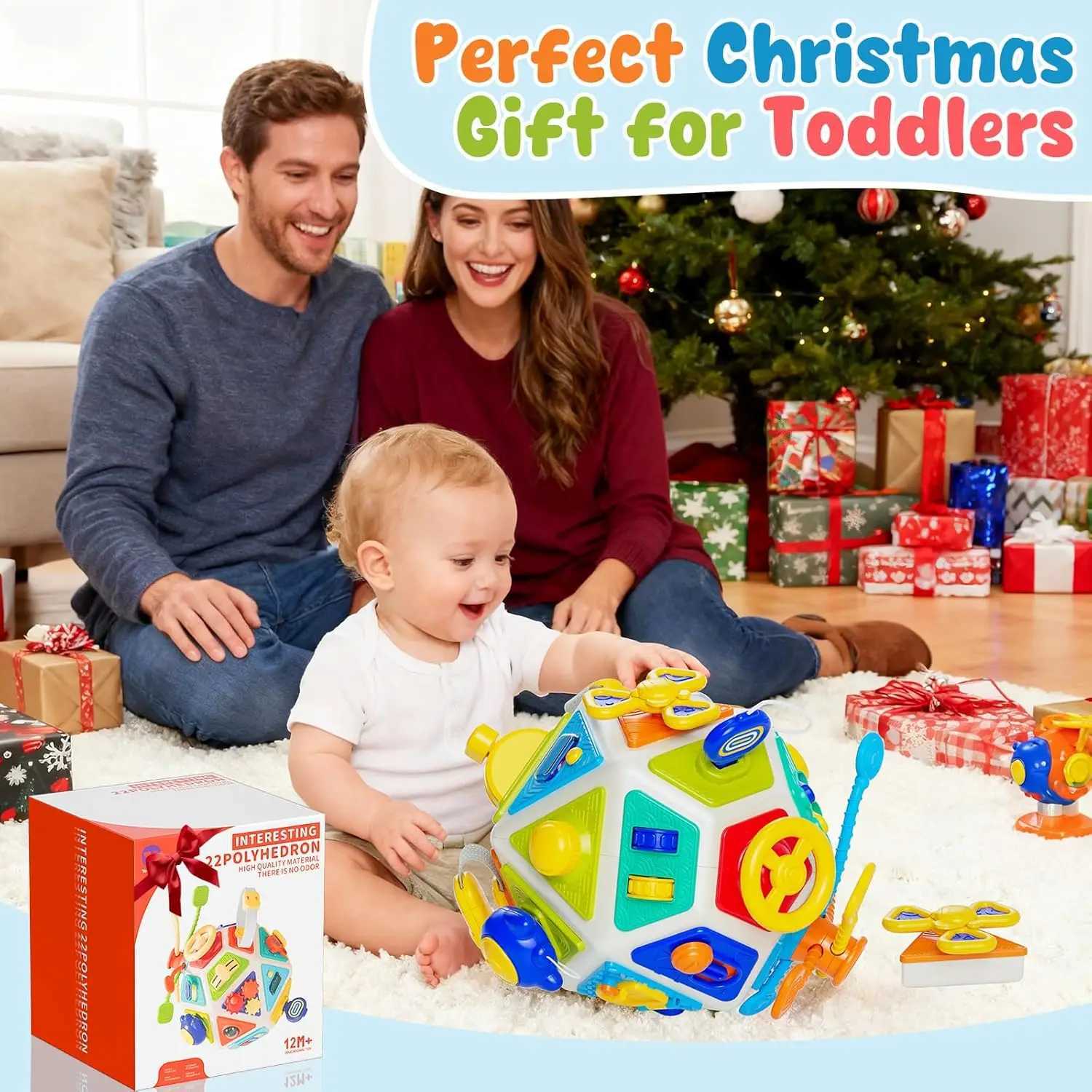 22-in-1 Baby Busy Board Activity Cube Toys Montessori Toy Educational Learning Sensory Travel Toys for Infant Christmas Gifts Z260812 - view 7