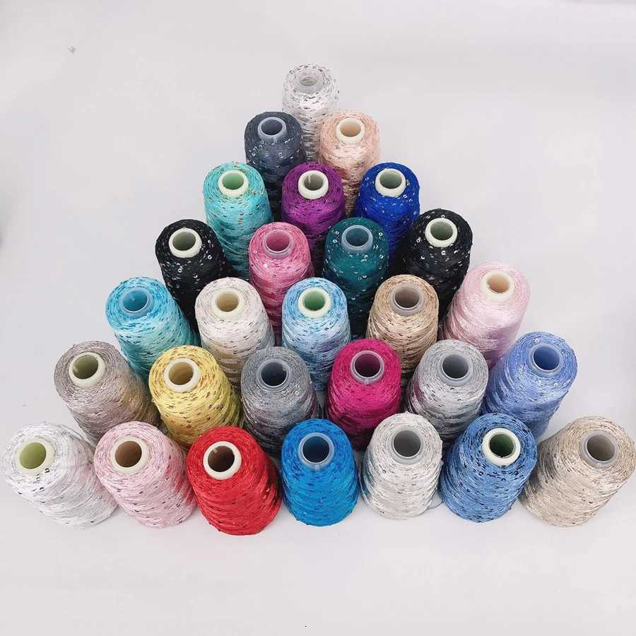 50g /350M Mercerized yarn 3mm special Sequin yarn DIY hand woven Rag doll knitting wool blanket L260812 - view 6