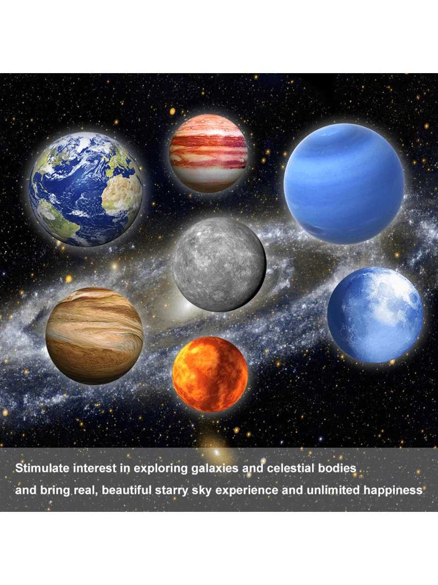 USB Powered LED Starry Night Projection Light 3610 Replaceable Planetary Projectors 360 Rotation Portable With Ceiling Photo Background Decoration Su  - view 8