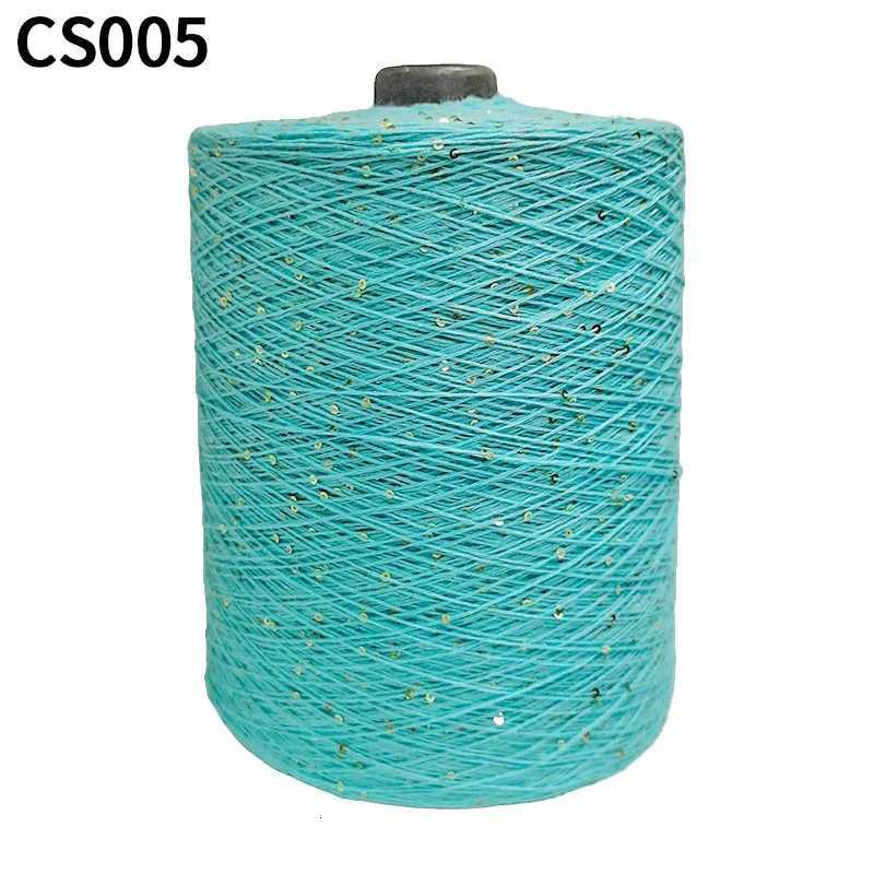 Cotton sequin yarn; 100% cotton sequin yarn; 2mm sequin hand-knitted cone yarn; combed cotton machine-woven customized sequ yarn L260812 - view 3