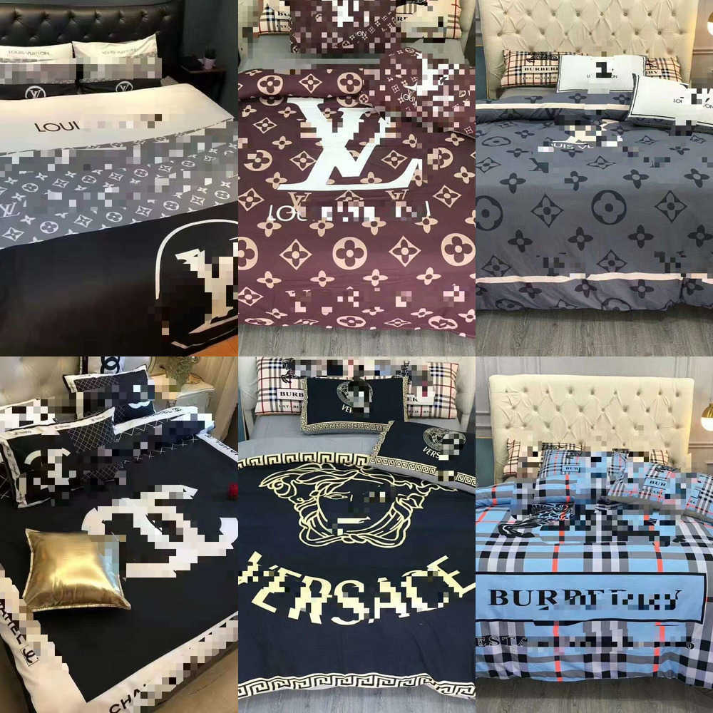 Copripiumino Regalo In Quattro Pezzi Alla Moda Letto Semplice In Cotone Leggero…