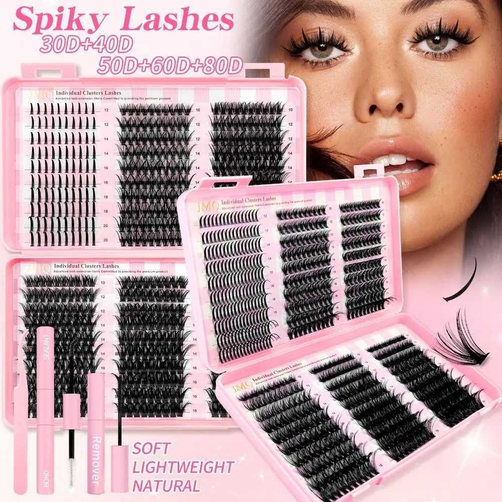Eyelashes False 9-16mm 3D Length Volume Natural Look DIY Lash Extension Kit Volume Fans Wispy Style 3D Faux Mink Lash N260812 - view 3