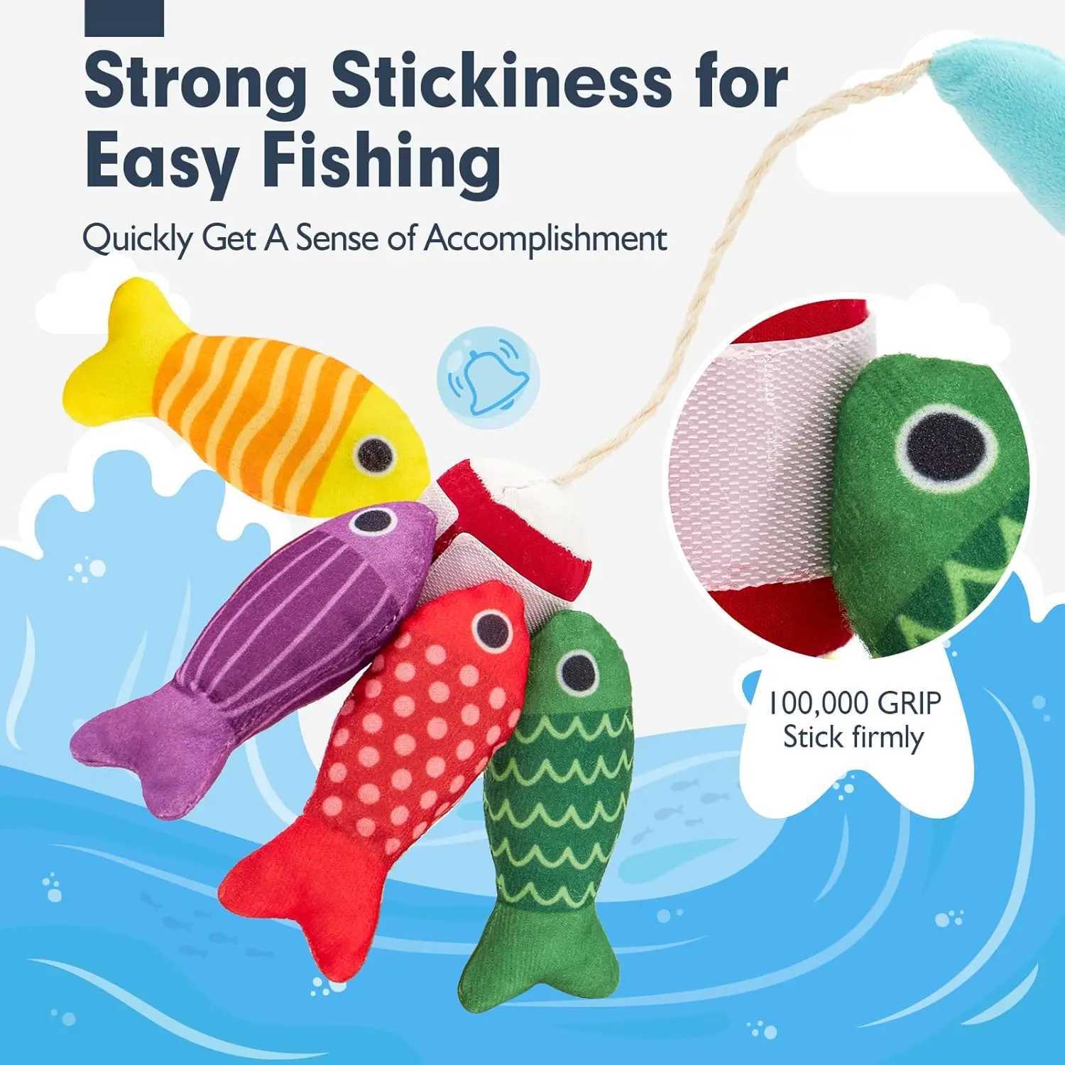 Cloth Fishing Game Set Toddler Toys Montessori Toys for Boy Girl Birthday Gift Stacking Cups Number Color Shape Learning Toy Kid Z260812 - view 6