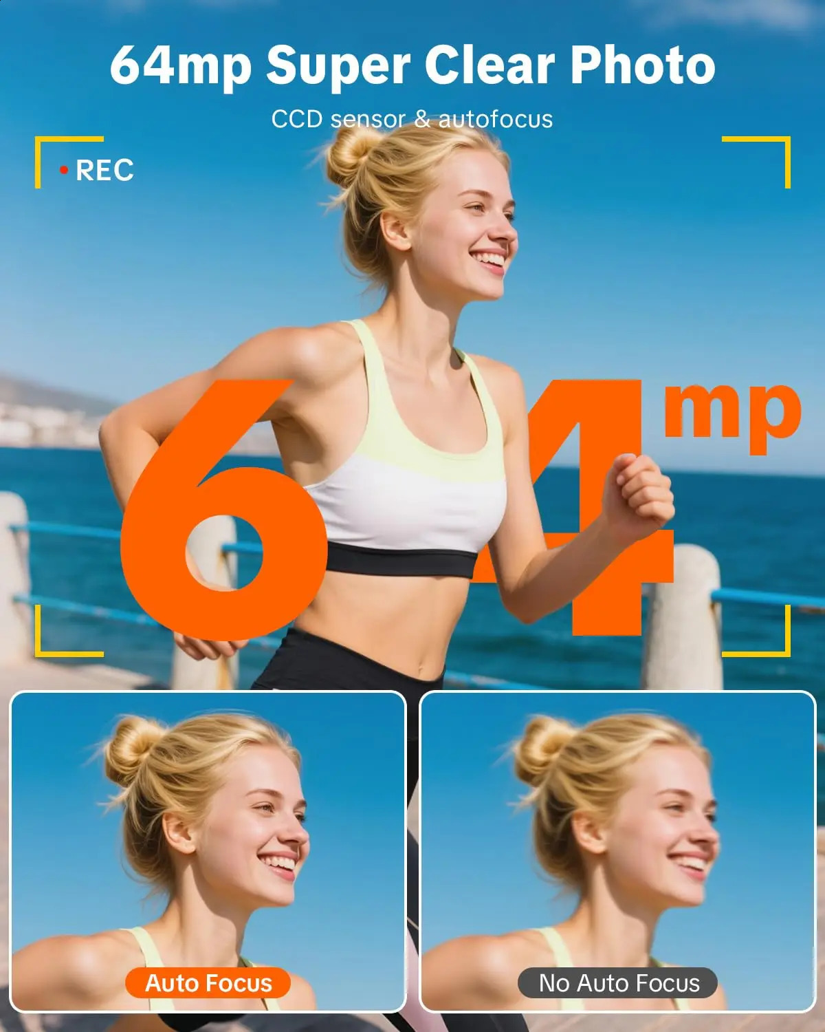 4K Digital Camera for Pography 4k with Ring Light180° Flip Screen Vlogging BeauTY Mode Point and Shoot Cameras y260821 - view 7
