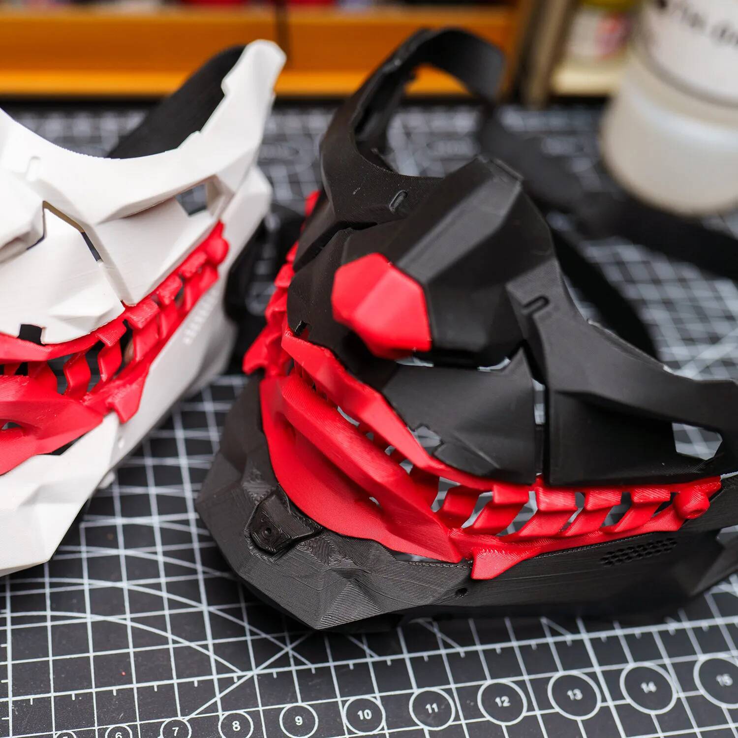 3D Printed Cyber Punk Joker Half Face Horror Cosplay Coser Prop Masquerade Mask For Adult Halloween Party Costume Accessory 26Y0813
