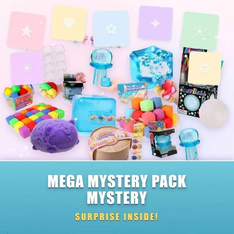 Mystery Blind Box Random Squishy Squeeze Fidget Cute Sensory Stress Relief Anxiety Toy Gift for All Ages 26L0813