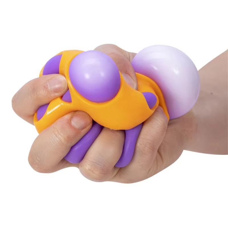 Needoh Groovy Shroom Squishy Fidget Retro Mushroom Soft Stress Ball Non-toxic Anxiety Relief Calm Down Desk Accompany Toy 26L0813 - view 6