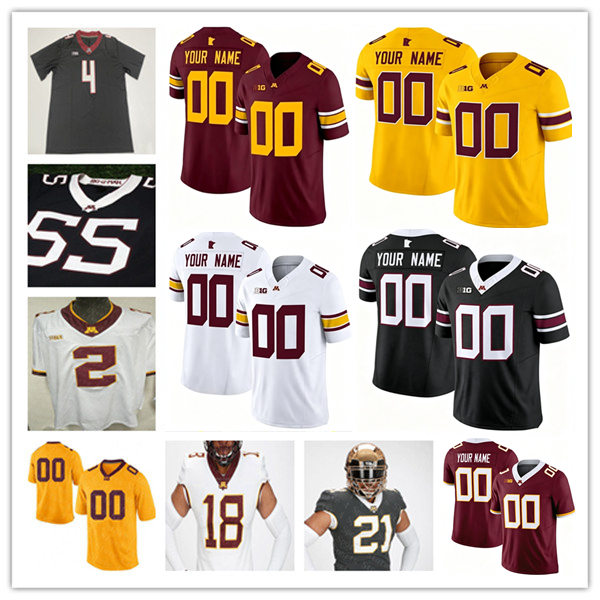 Drake Lindsey Minnesota Golden Gophers Maglia Da Calcio Darius Taylor Jaron Tho…