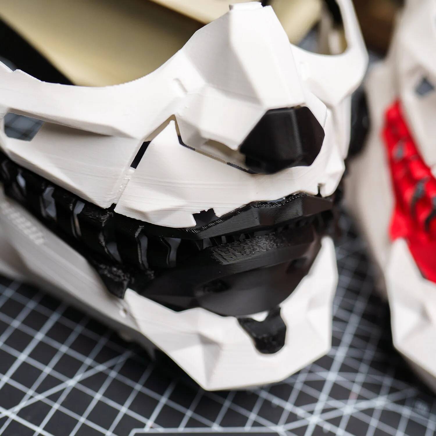 3D Printed Cyber Punk Joker Half Face Horror Cosplay Coser Prop Masquerade Mask For Adult Halloween Party Costume Accessory 26Y0813