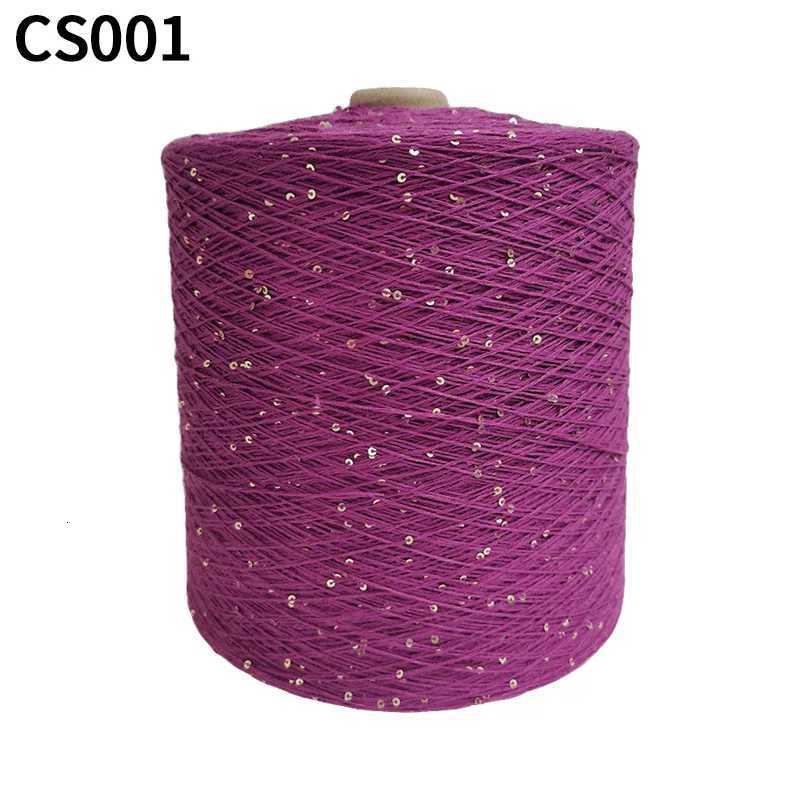 Cotton sequin yarn; 100% cotton sequin yarn; 2mm sequin hand-knitted cone yarn; combed cotton machine-woven customized sequ yarn L260812