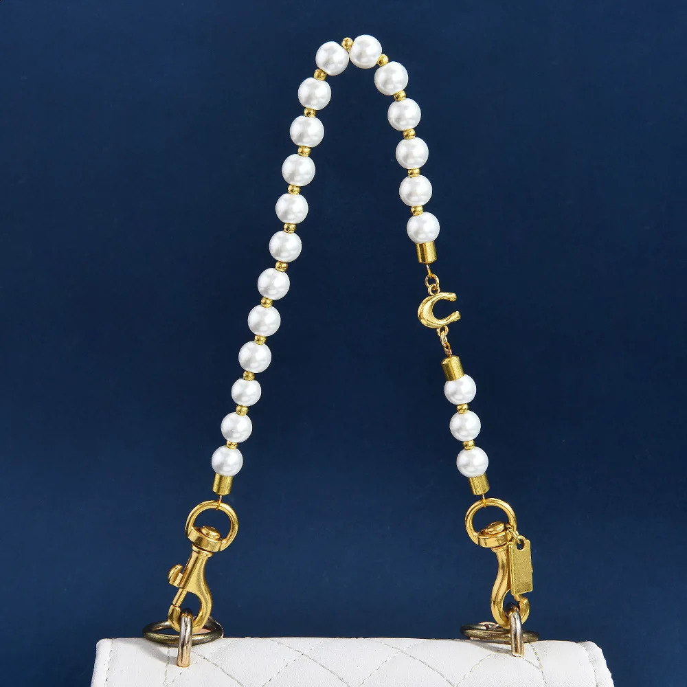 Pearl Purse Chain Charm Keychain for Women Detachable Handbag Strap with Letter C Charm Fashion Bag Accessories Gifts 260812 - view 5