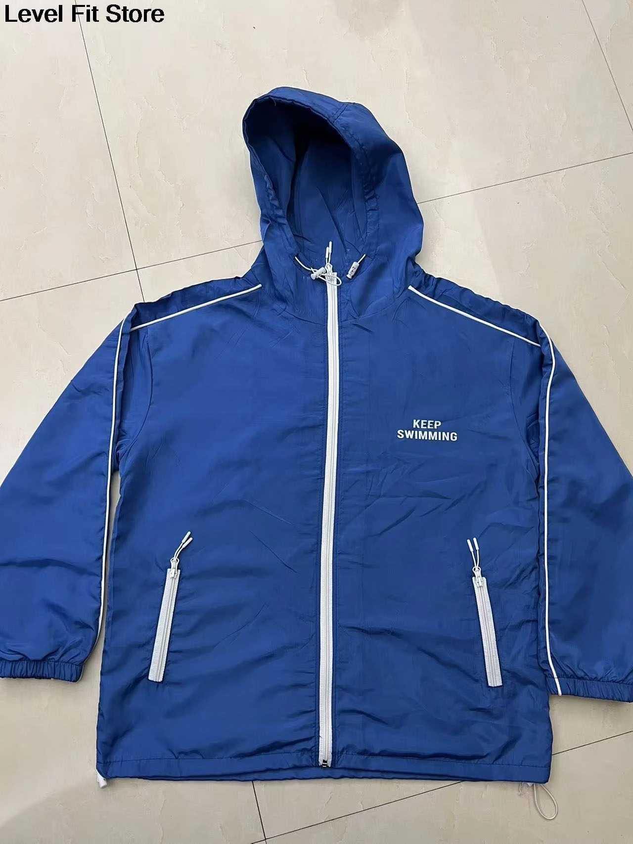 Swimming Zipper Hoodie Jacket Keep Keep Swimming Hoodie Sweater Sweatshirt N260813
