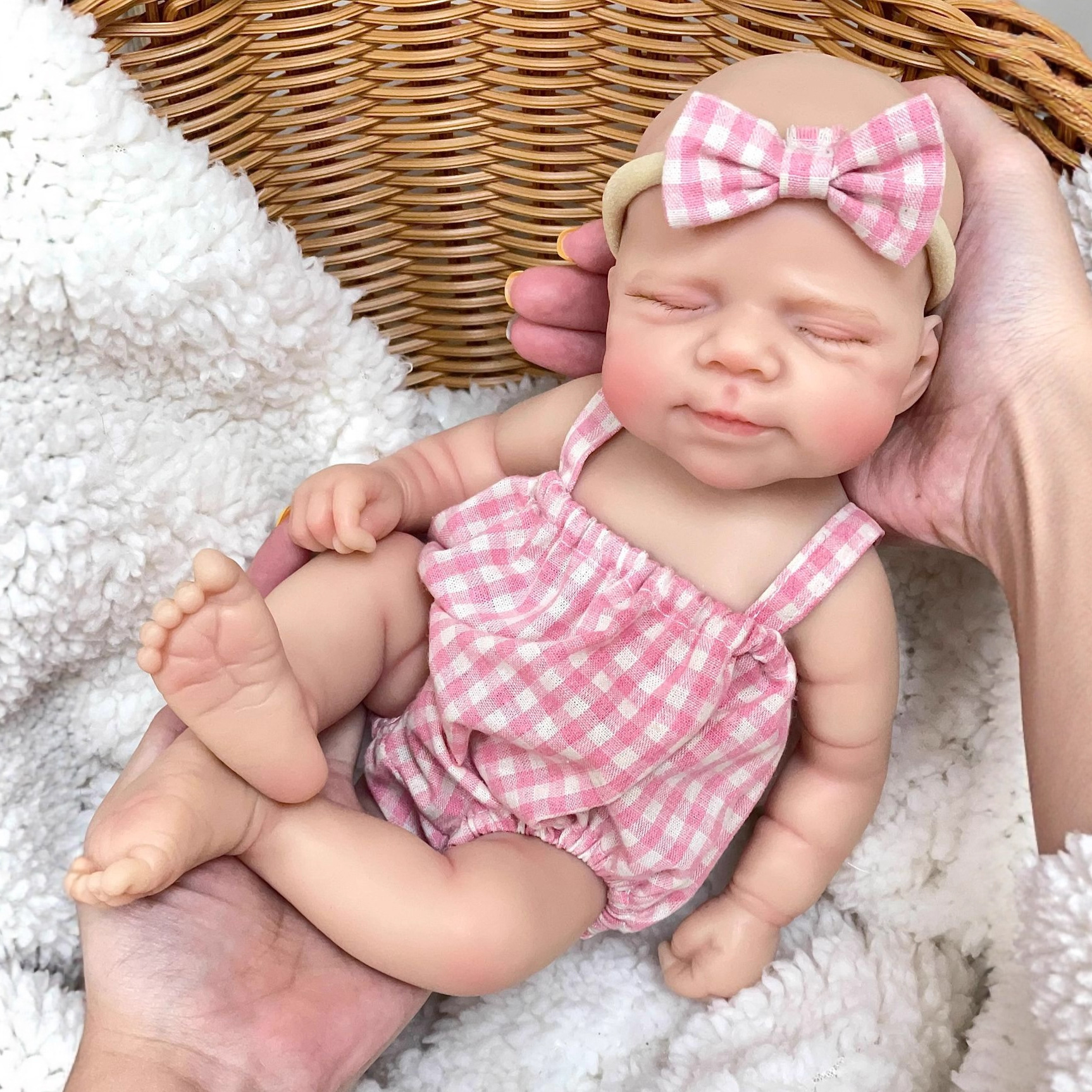 Cokela 30Cm Soft Touch Solid Silicone Reborn Doll Crossborder Source Onepiece QIAOWANTONG