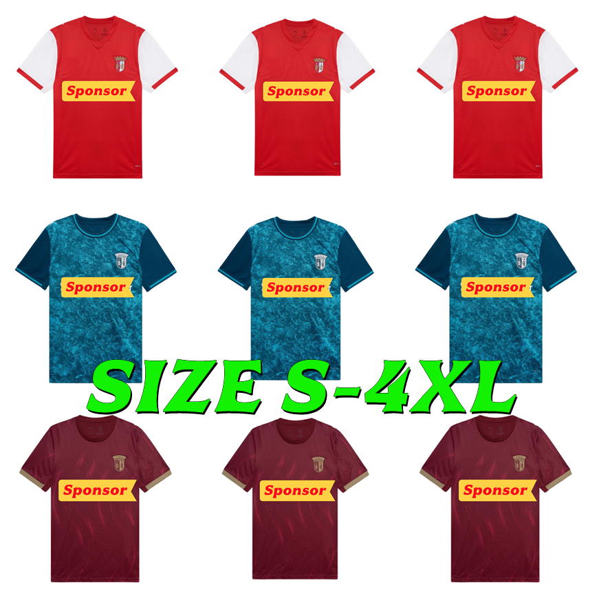 26 27 SC Braga Zalazar Maglie Da Calcio 2026 2027 PAU Victor PAU Gabri Mtz. EL …