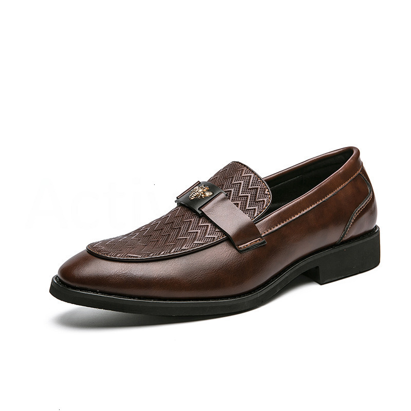 Mens Fashion Leather Loafers Classic Slip On Design Soft Padded Insole For Daily Commute And Smart Casual Outfits - view 5