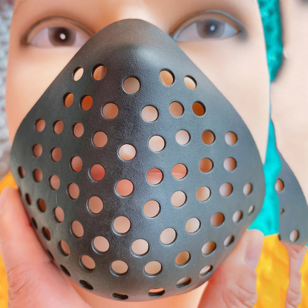 For Adults Goooods Breathing Mouth Shell Mask for Super Hero Cosplay Soft Non-Toxic Rubber Face Shell Half Mask 260807 - view 3