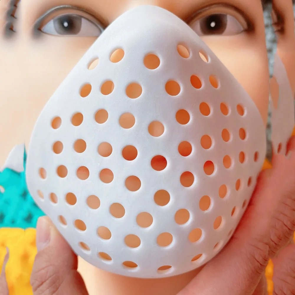For Adults Goooods Breathing Mouth Shell Mask for Super Hero Cosplay Soft Non-Toxic Rubber Face Shell Half Mask 260807 - view 4