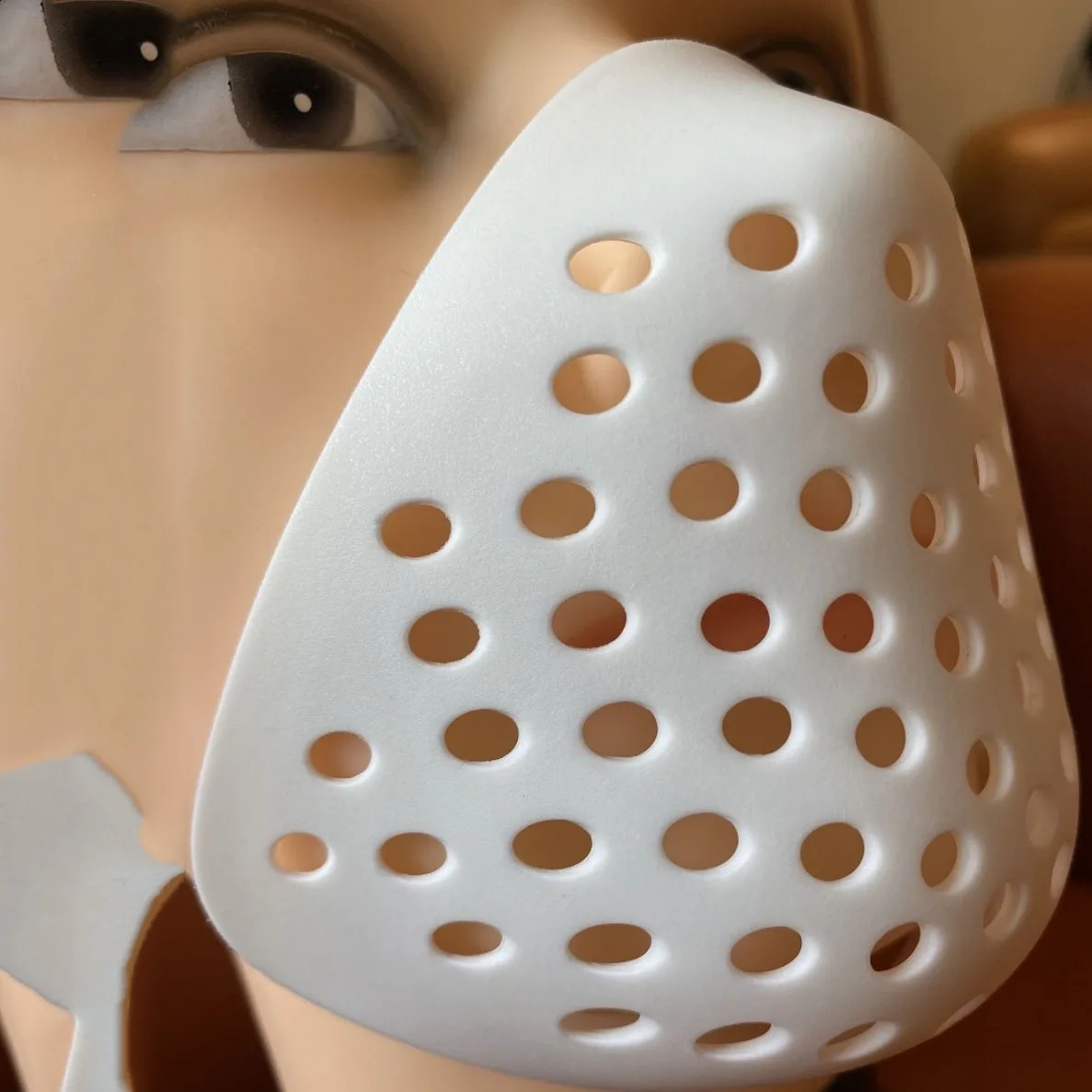 For Adults Goooods Breathing Mouth Shell Mask for Super Hero Cosplay Soft Non-Toxic Rubber Face Shell Half Mask 260807 - view 5
