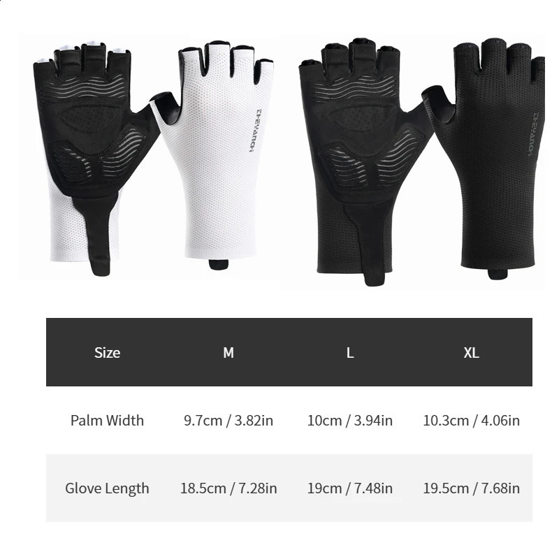 Breathable Mesh Half Finger Cycling Gloves Men Outdoor Sport Protective GlovesSBR Palm Pad for Bicycle Riding Hiking Fishing 260728 - view 6