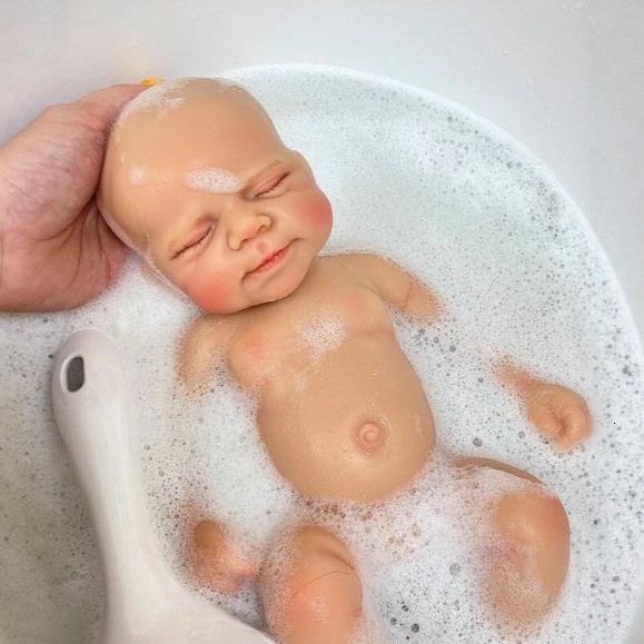 Cokela 30Cm Soft Touch Solid Silicone Reborn Doll Crossborder Source Onepiece QIAOWANTONG