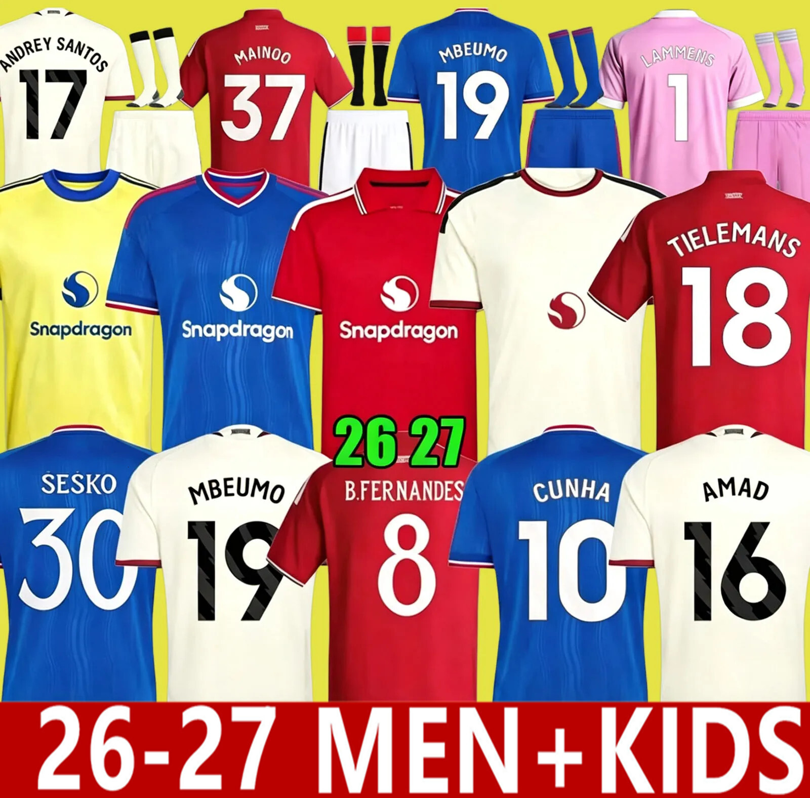 Maglia Da Calcio Uniteds Uniteed Manunited 26 27 Maglia Da Calcio Top Kit Utds …