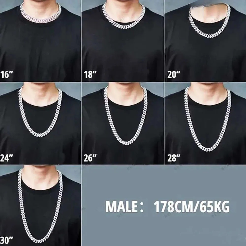 Wholesale 10K 14K Solid Real Gold 8MM Cuban k Chain Bracelet Iced Out Hip Hop Moissanite Necklace Fine Jewelry Men Women - view 5