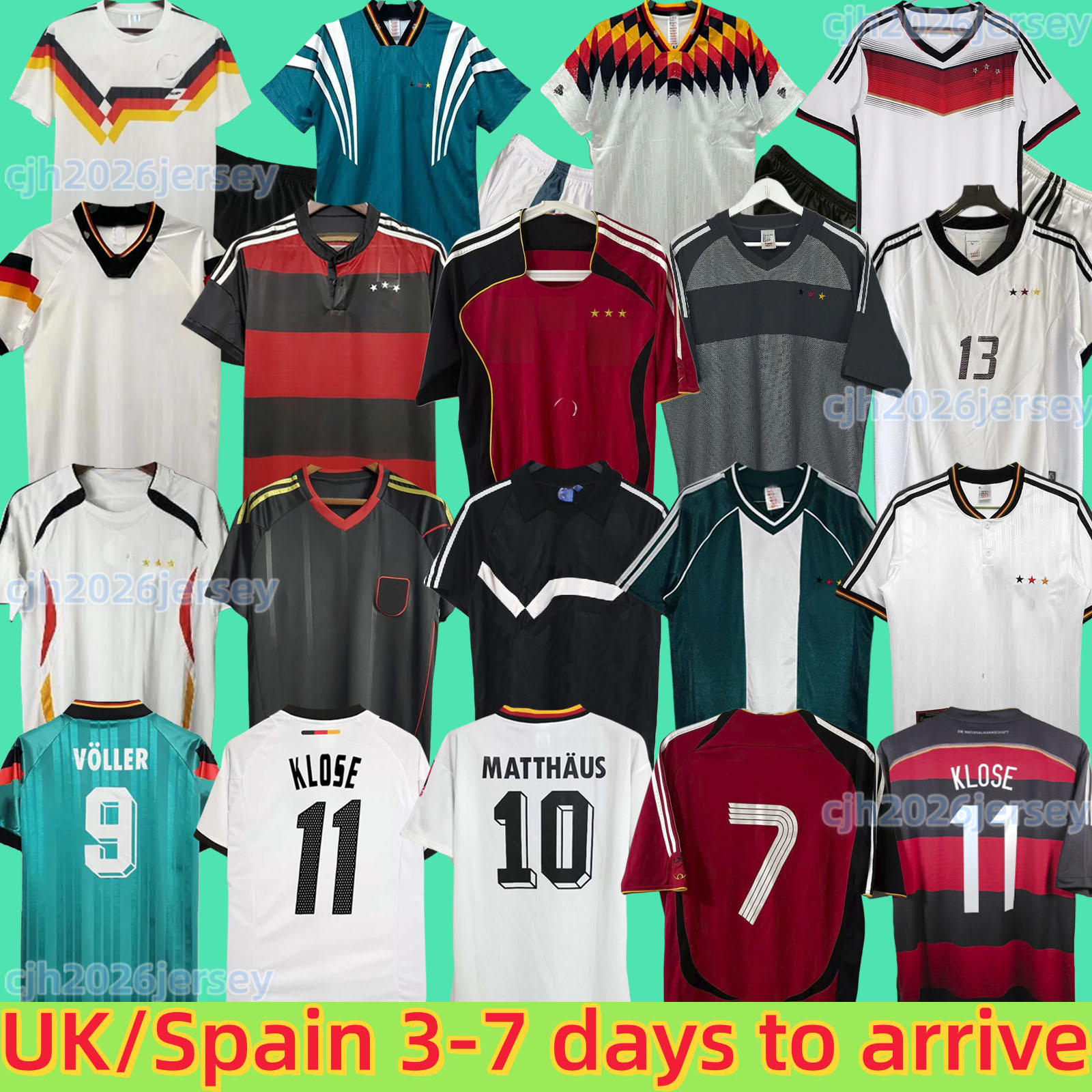 Maglie Da Calcio Vintage Tedesche 1988 1990 1992 1994 1996 1998 Retro Littbarsk…