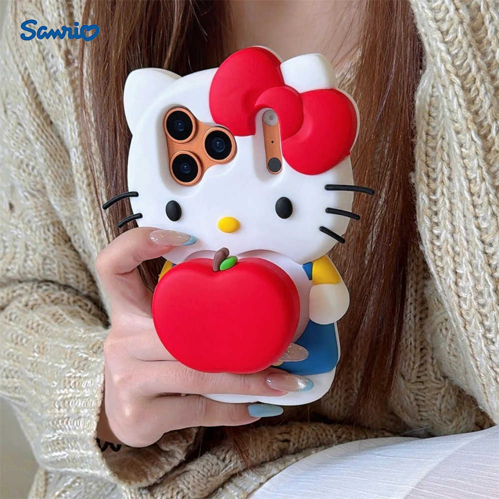 Simple Love Heart Cute Hello Kitty Phone Case For iPhone 17 Pro Max 17 Pro 17 16 15 14 13 Pro Max NEW Skin Feel Shockproof Cover C260815