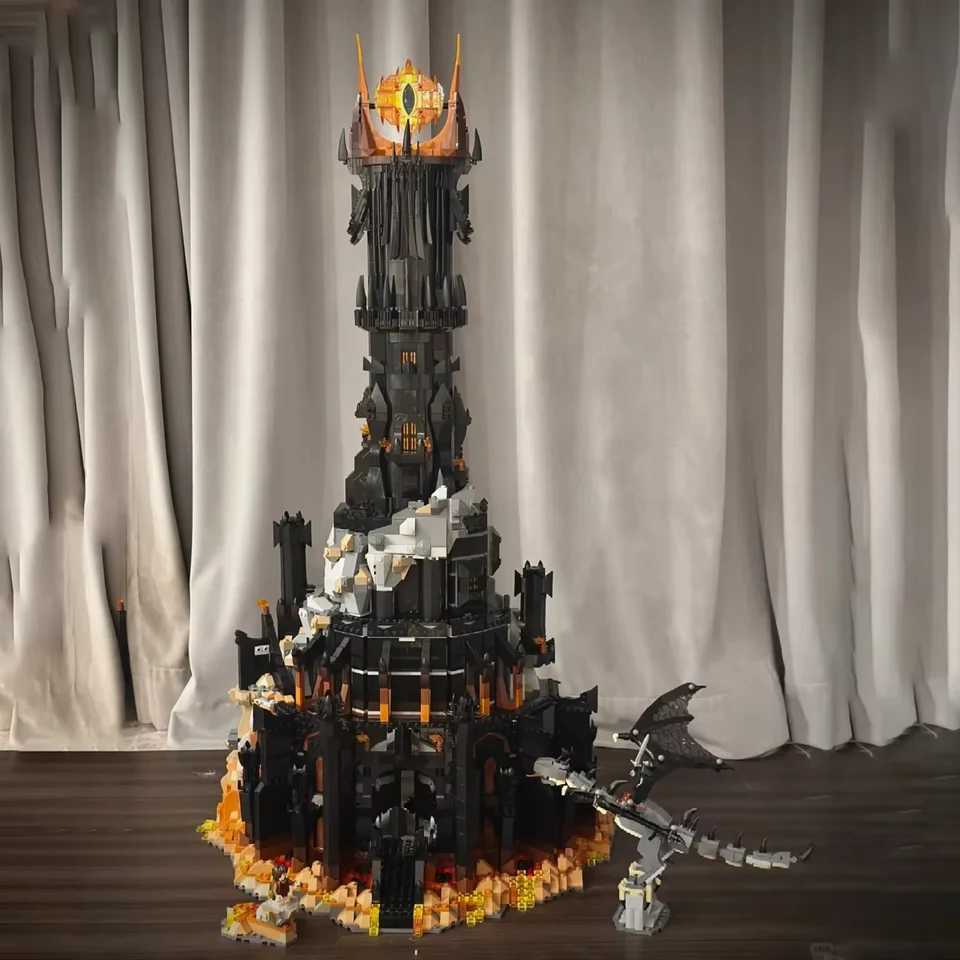 Eye of Sauron Black Tower 5471PCS Building Blocks Lord of the Rings Barad-dur Replica Premium Dark Model Collectible Q260814 - view 3