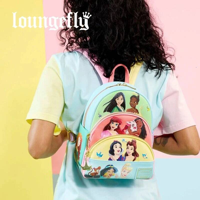Loungefly Princess Series Manga Style Animated Collage Collection Mini Backpack d8 - view 7
