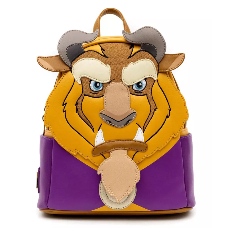 9 styles Loungefly Disney Beauty The Beast and Princess Bell Winter Cosplay Mini Backpack 46