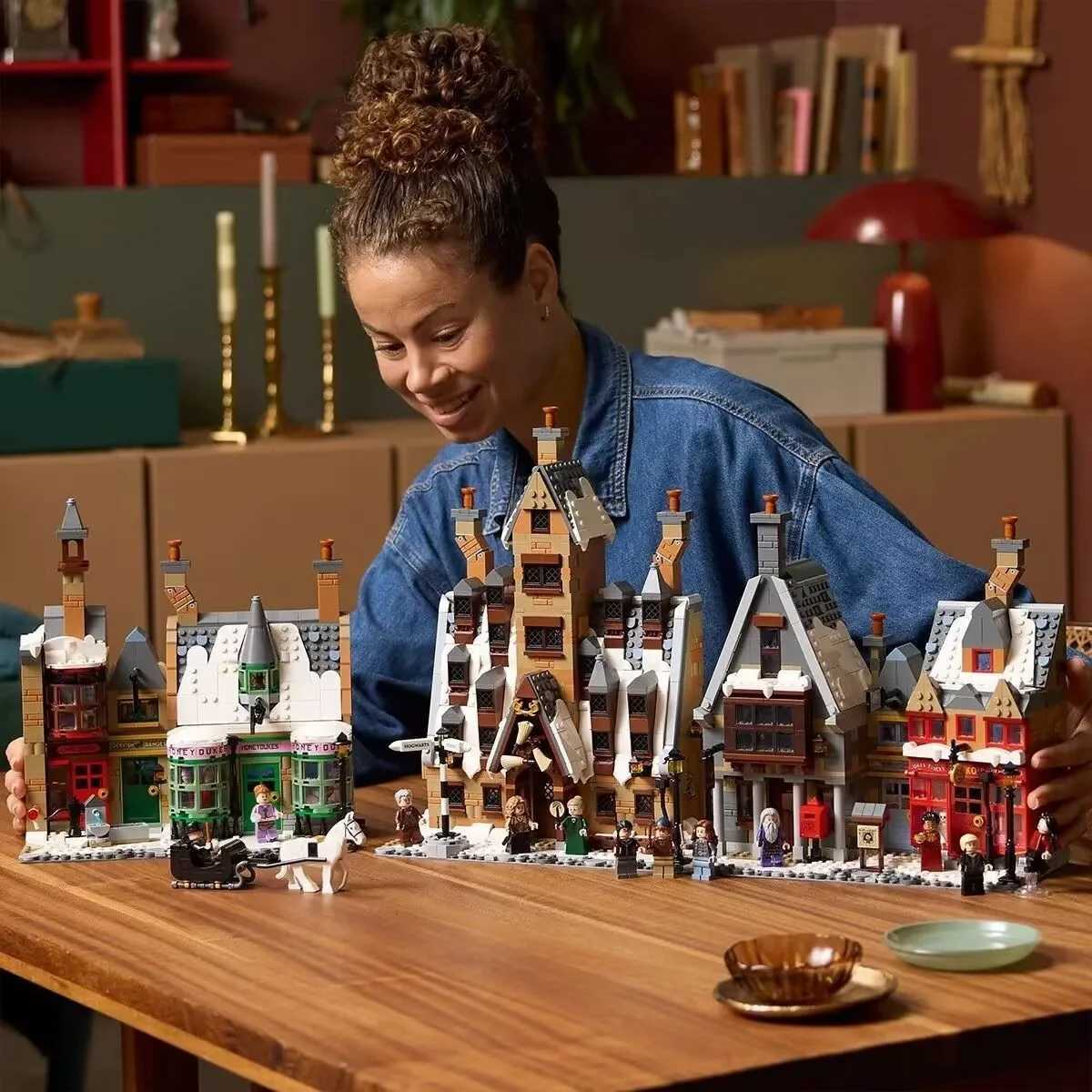 Cheapest In Stock Hogsmeade Bricks Building Blocks Compatible 3228pcs Winter Village Street View Birthday Gifts for Adults Toys Q260814 - view 6