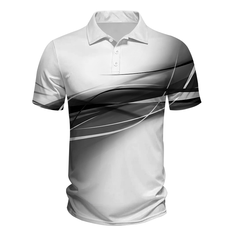 Men's Summer Fashion Polo Shirt with Short Sleeves - view 9