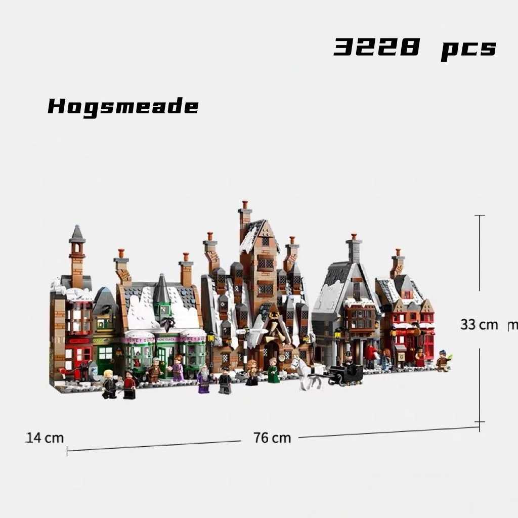 Cheapest In Stock Hogsmeade Bricks Building Blocks Compatible 3228pcs Winter Village Street View Birthday Gifts for Adults Toys Q260814 - view 1