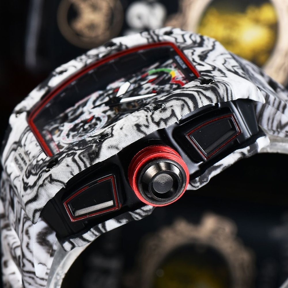 Skull Leopard Print Tonneau Quartz Men 2025 Luxury Brand Men's Unique Creative Style Watch Wine Barrel Shaped Clcok 26Y0815
