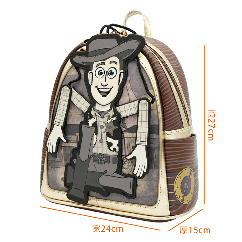 Loungefly Toy Story 4 Woody Mini Backpack Fashion Printed Lightweight Leather Casual Daypack For Daily Travel Outdoor Adult 76