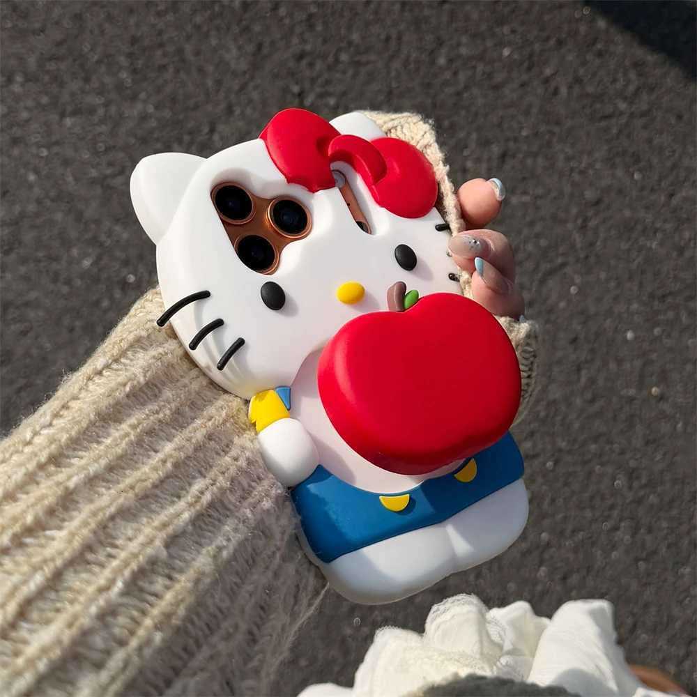 Simple Love Heart Cute Hello Kitty Phone Case For iPhone 17 Pro Max 17 Pro 17 16 15 14 13 Pro Max NEW Skin Feel Shockproof Cover C260815 - view 4