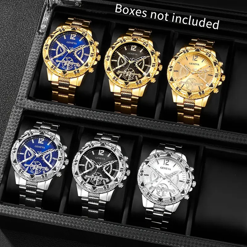 Luxury Brand Designer Watch 2025 New Fashionable Simple Trendy Versatile Quartz Wristwatch With Large Dial And Alloy Case For Men - view 3