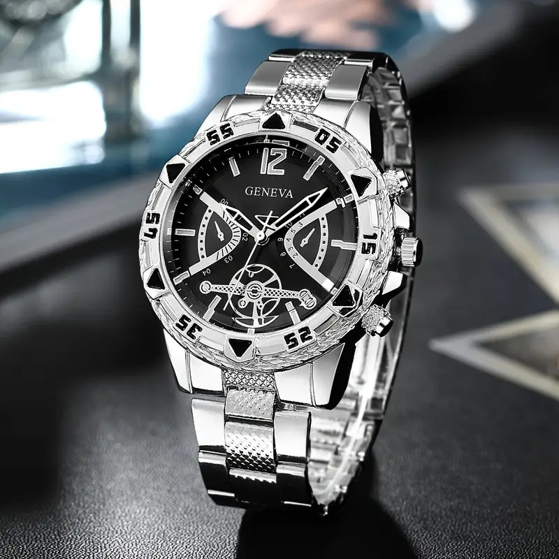 Luxury Brand Designer Watch 2025 New Fashionable Simple Trendy Versatile Quartz Wristwatch With Large Dial And Alloy Case For Men - view 4