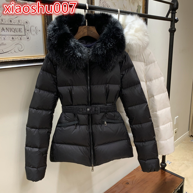 Bechance European Fashion Outdoor New Style Women's Waist Slimming Down Jacket Coat High Quality Hooded with White Down Jacket