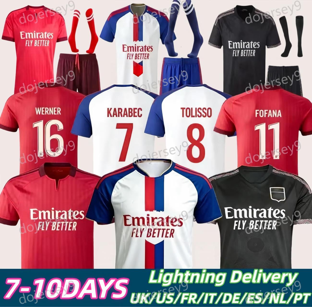 26 27 Lyons Soccer Jerseys Lyonnais Endrick A Moreira Tolisso Sulc Himbert Yare…