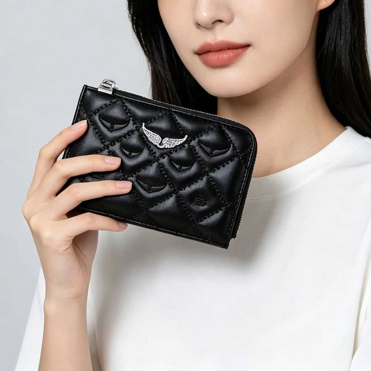 Classic Fashionable Luxury Wallet Brand Multi Slot Mini Coin Zip Card Holder Women PU Leather Purses for Woman Portable Daily L260818 - view 6