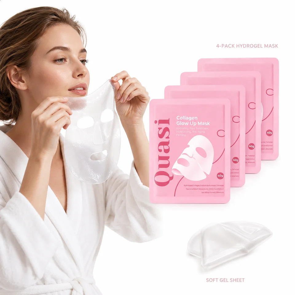 4pcs Quasi Bio Collagen Overnight Face Mask 40g izing Hydrogel Mask Korean Skin Care 260817