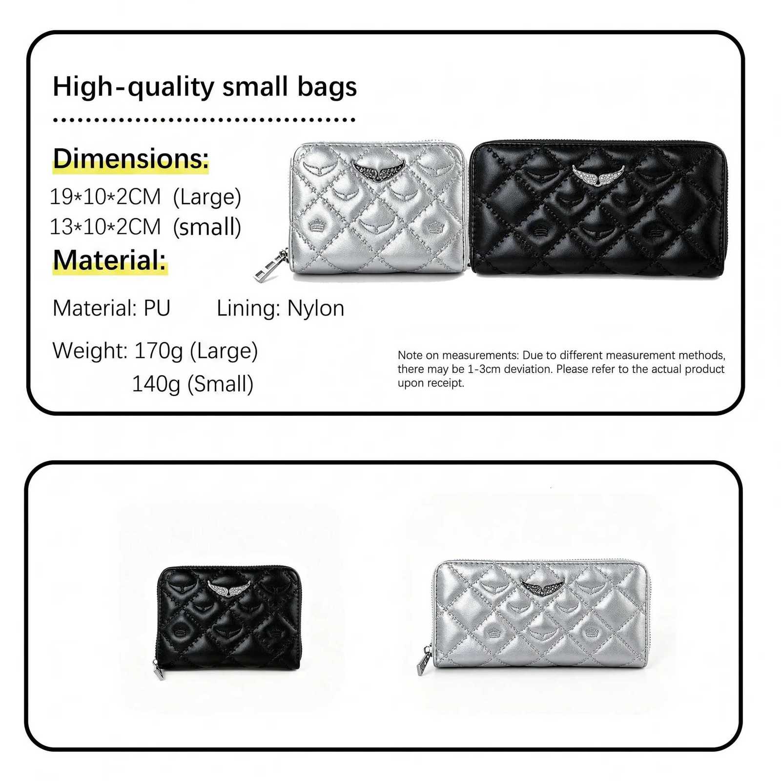 Classic Fashionable Luxury Wallet Brand Multi Slot Mini Coin Zip Card Holder Women PU Leather Purses for Woman Portable Daily L260818 - view 4